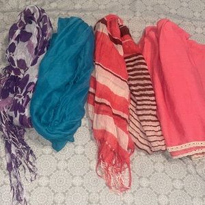 4 scarves